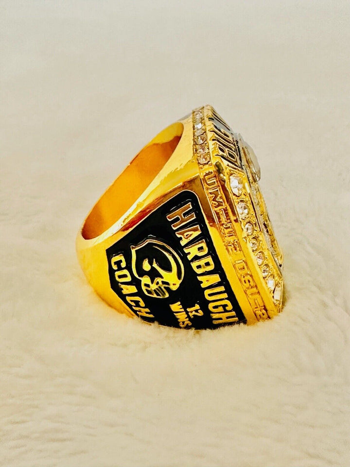 2021 Michigan Wolverines Replica Big Ten Championship Ring 24k, US SHIP - EB Sports Champion&