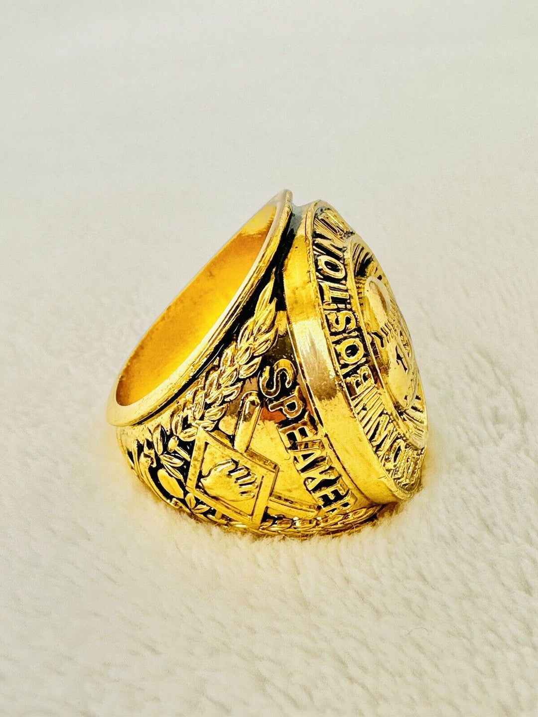 1912 Red Sox World Series 18k Gold Plated Championship Ring W Box,  SHIP - EB Sports Champion&