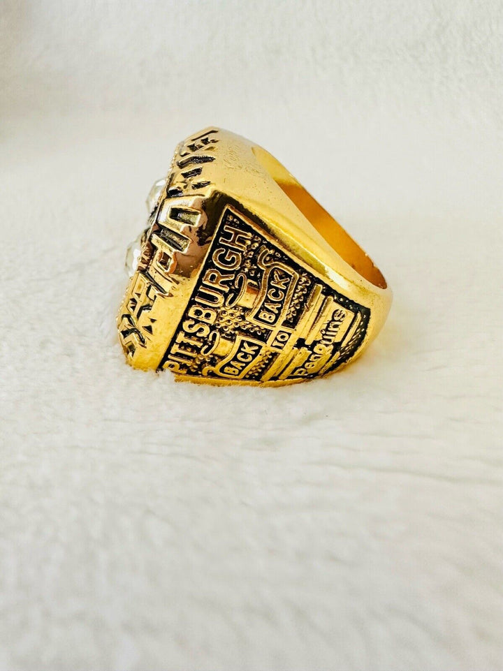 1992 Pittsburgh Penguins  Stanley Cup 18k GP Championship Ring,  SHIP - EB Sports Champion&
