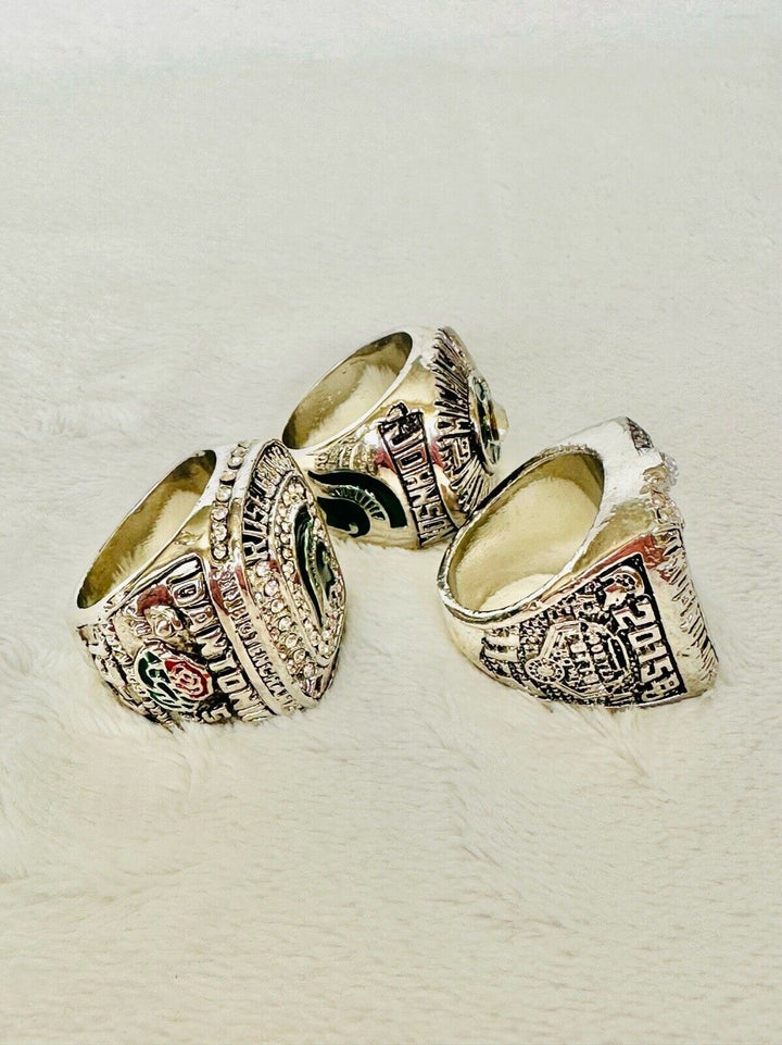 3 PCS Michigan State Spartans Championship Ring Set, US Ship - EB Sports Champion&