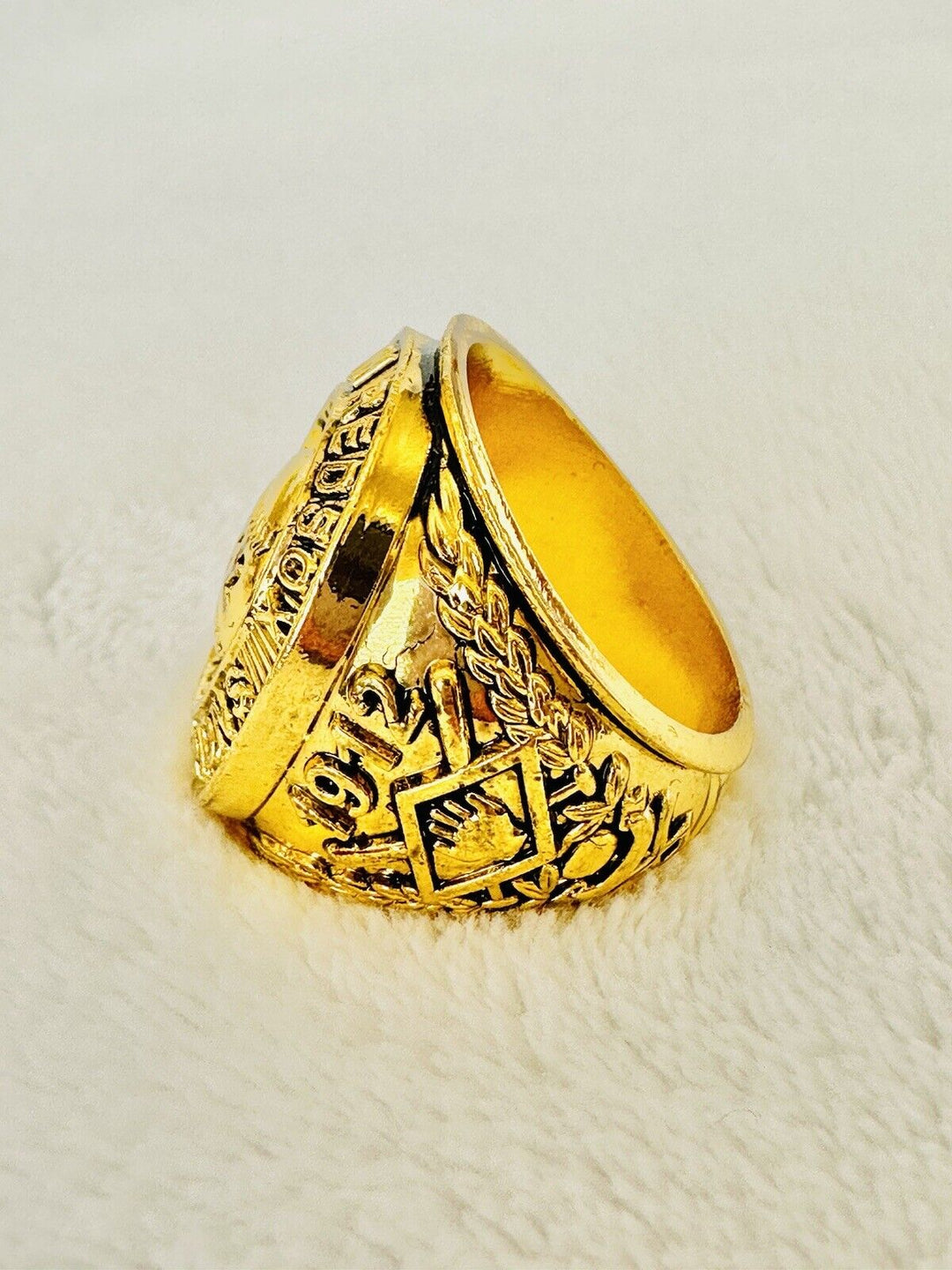 1912 Red Sox World Series 18k Gold Plated Championship Ring W Box,  SHIP - EB Sports Champion&