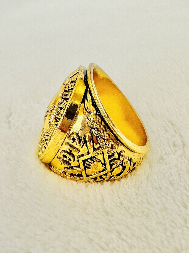 1912 Red Sox World Series 18k Gold Plated Championship Ring W Box,  SHIP - EB Sports Champion&