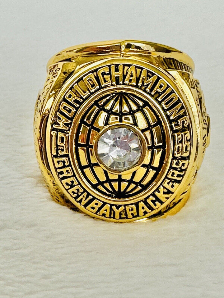 1966 Green Bay Packers Championship Replica Ring W Box, US SHIP - EB Sports Champion&