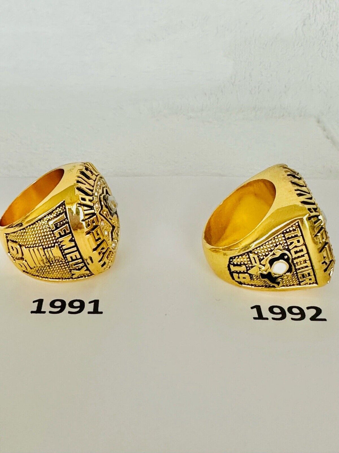 Pittsburgh Penguins 18k GP Championship Ring W Box,  SHIP    PICK YOUR RING - EB Sports Champion&