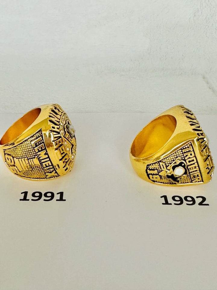Pittsburgh Penguins 18k GP Championship Ring W Box,  SHIP    PICK YOUR RING - EB Sports Champion&