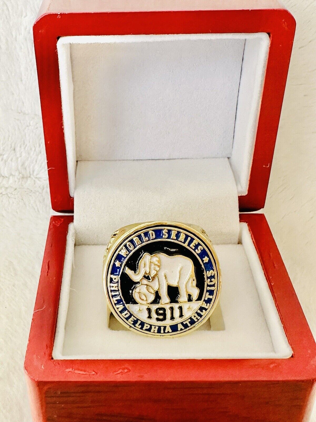 1911 Philadelphia Athletics World Series Championship Ring W Box,  SHIP - EB Sports Champion's Cache