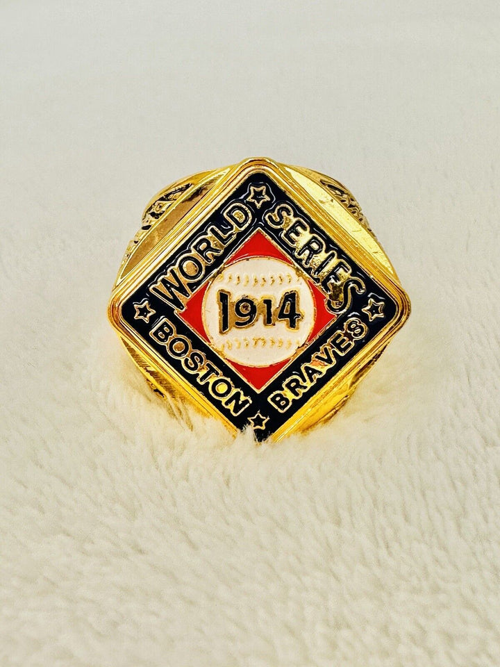 1914 Boston Braves World Series Championship Ring Retro Ring W Box,  SHIP - EB Sports Champion&
