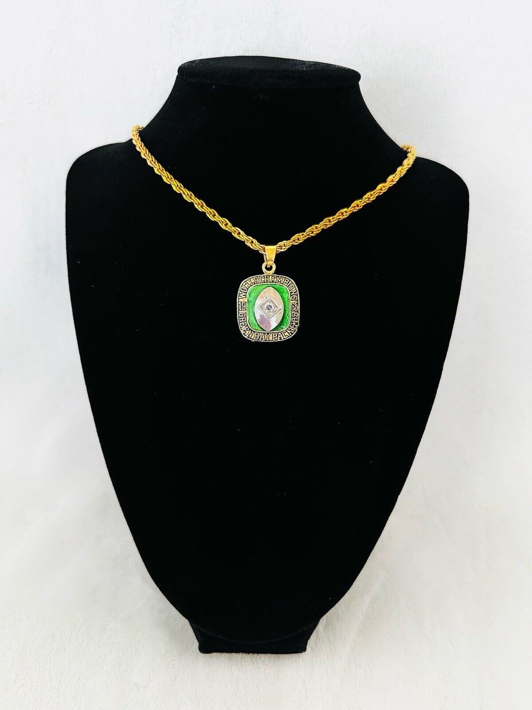 1965 Green Bay Packers Championship Pendant Necklace, US SHIP - EB Sports Champion&