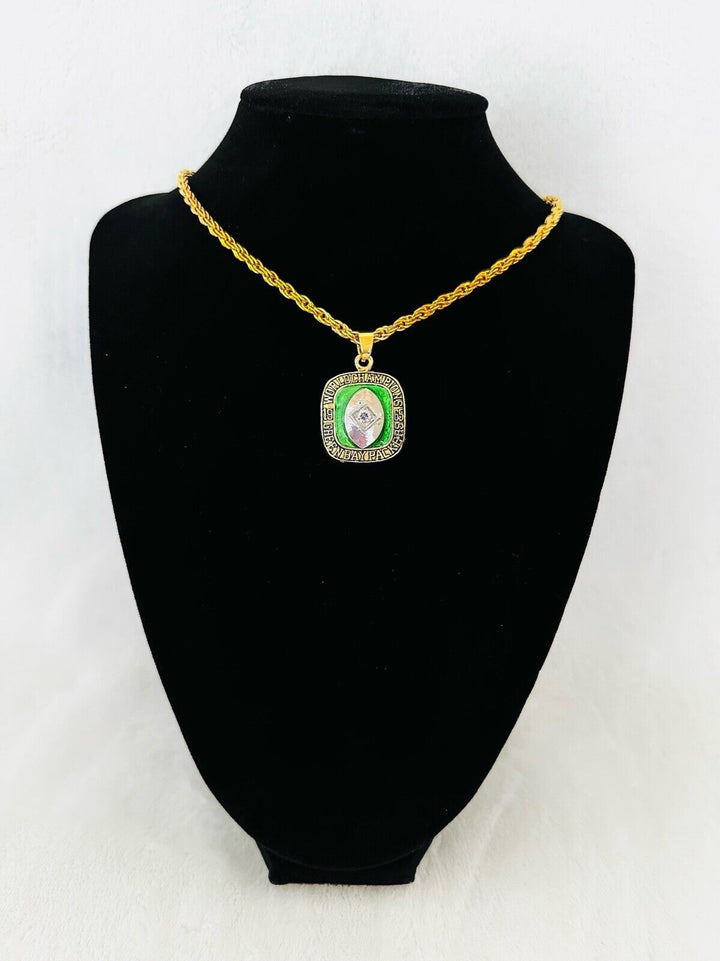 1965 Green Bay Packers Championship Pendant Necklace, US SHIP - EB Sports Champion&