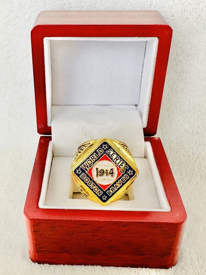 1914 Boston Braves World Series Championship Ring Retro Ring W Box,  SHIP - EB Sports Champion&