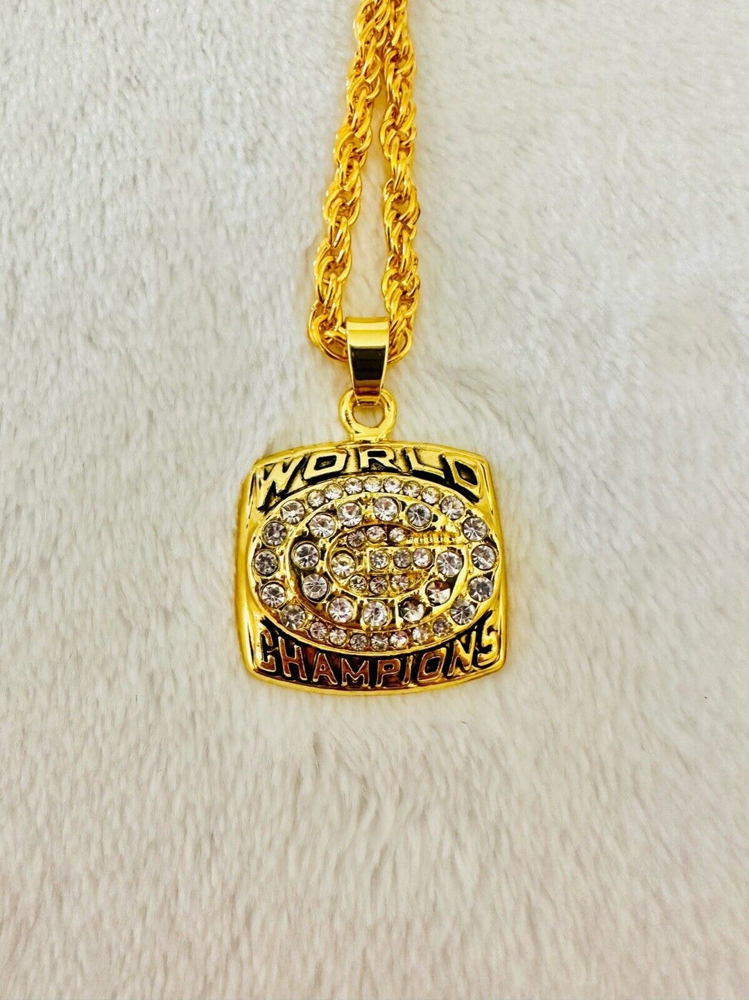1996 Green Bay Packers Championship Pendant Necklace, US SHIP - EB Sports Champion&