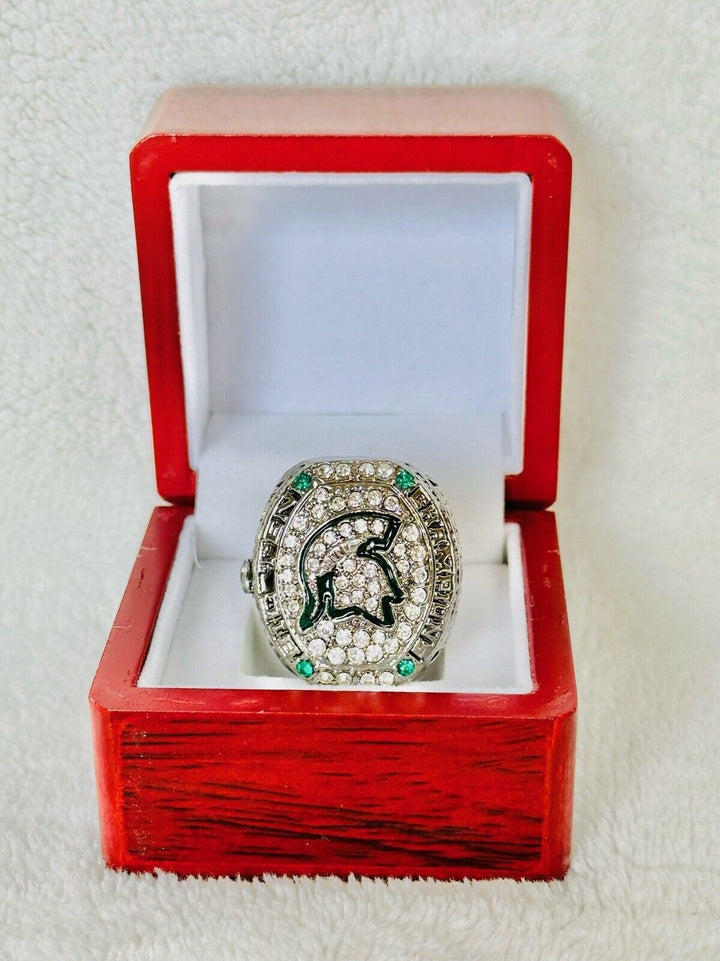 2015 Michigan State Spartans Big Ten Championship Ring W Box, US Ship - EB Sports Champion&