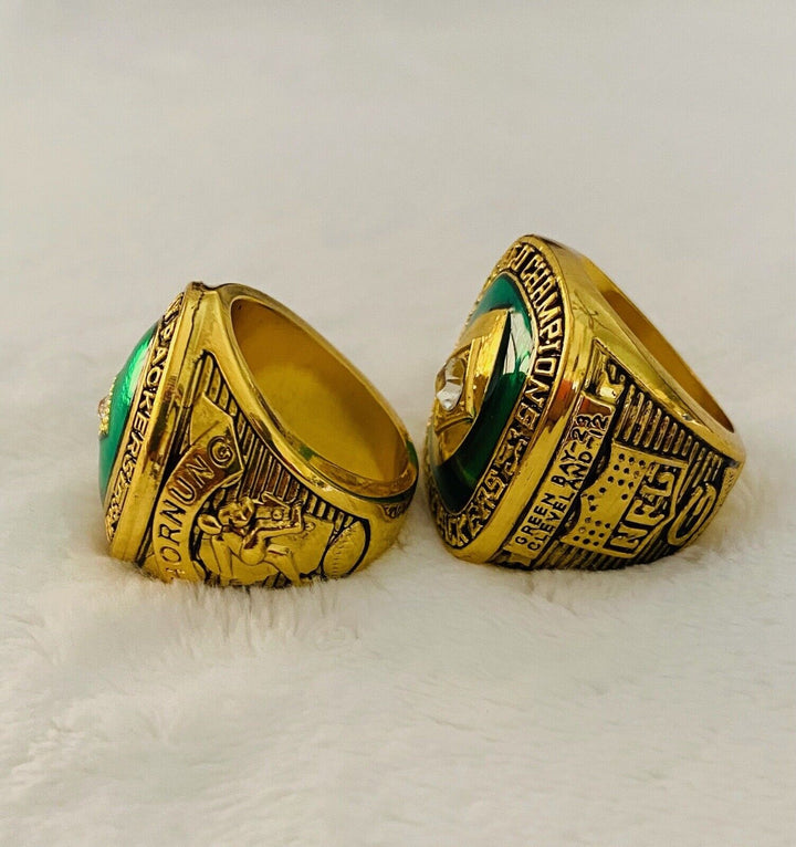 2PCS Green Bay Packers Championship Replica Ring SET, US SHIP. 1961/1965 - EB Sports Champion&