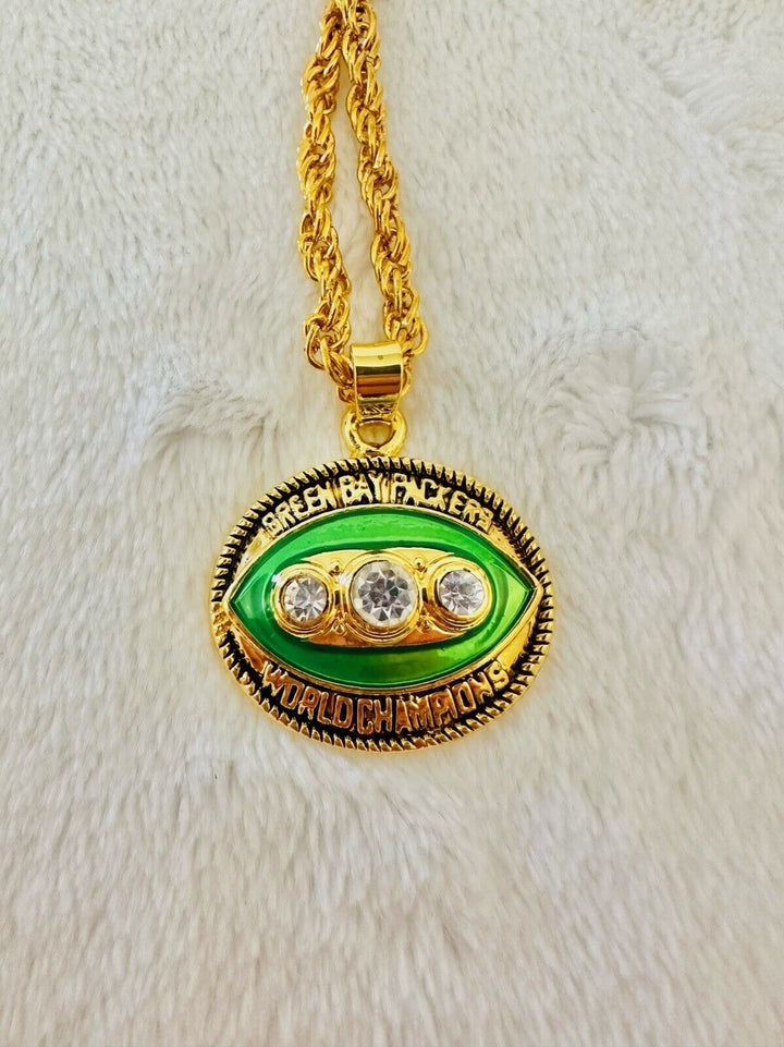 1967 Green Bay Packers Championship Pendant Necklace, US SHIP - EB Sports Champion&