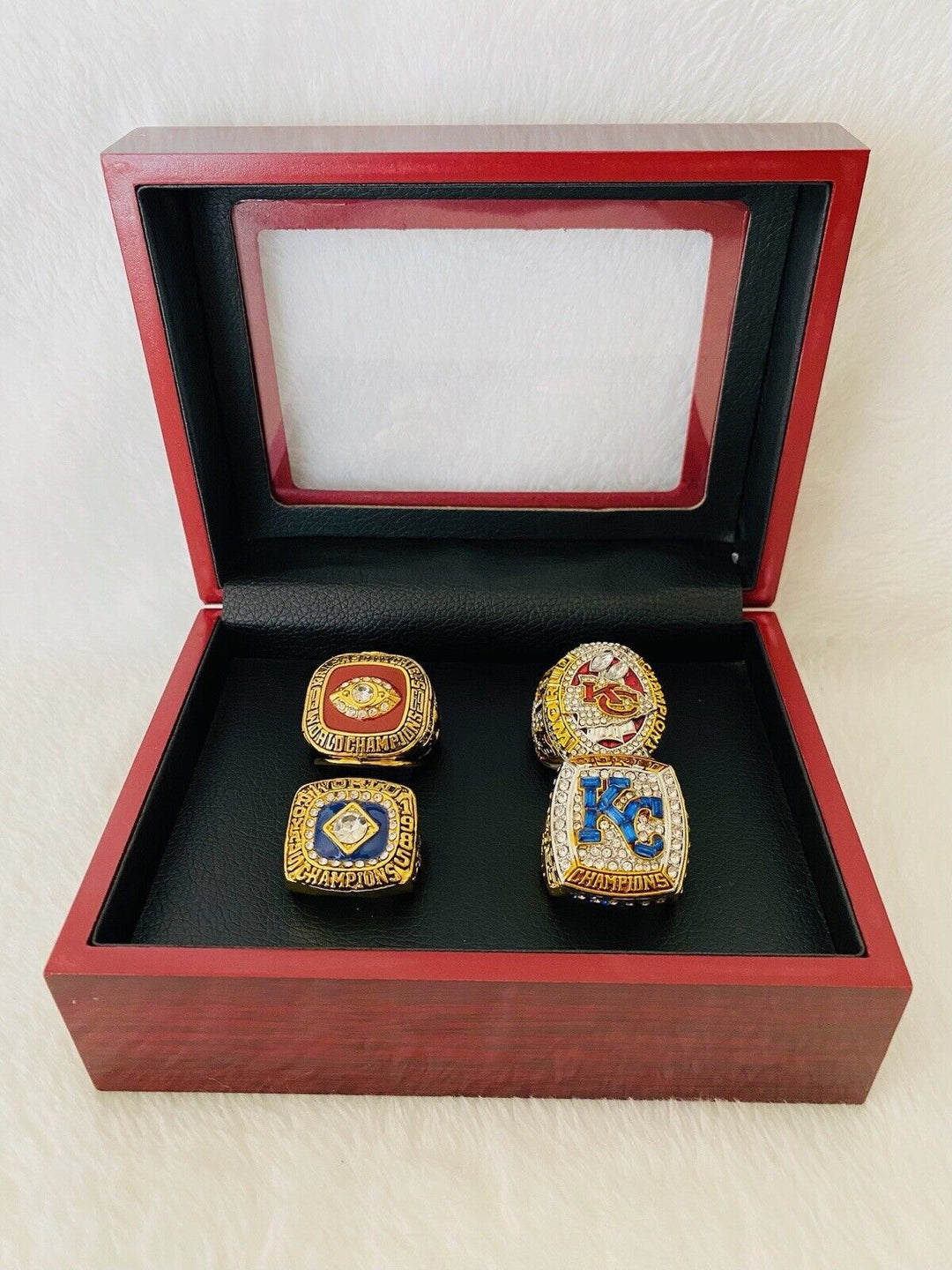 Kansas City Ultimate Ultimate Collection Championship Ring SET W Box,  SHIP - EB Sports Champion&