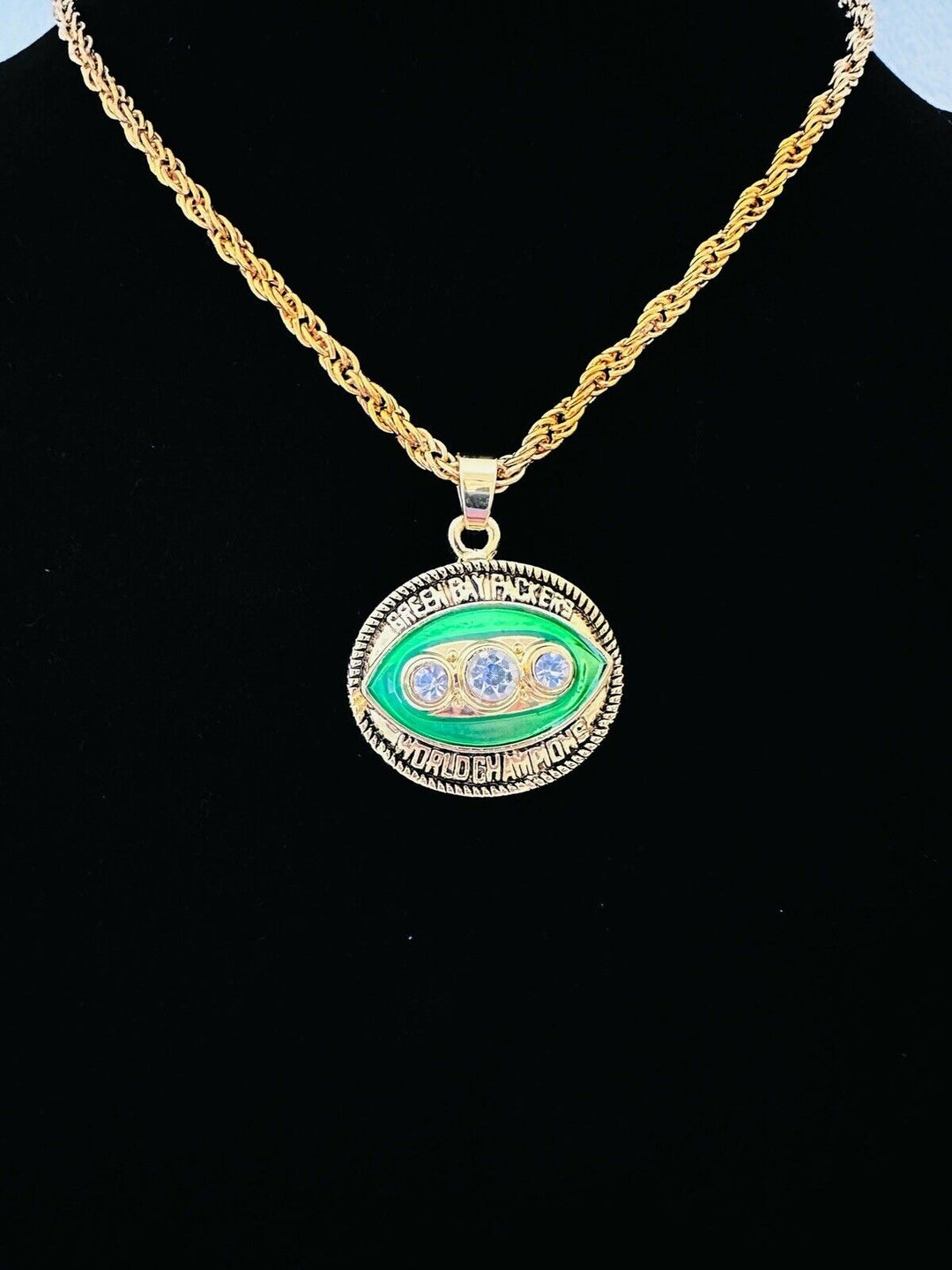 1967 Green Bay Packers Championship Pendant Necklace, US SHIP - EB Sports Champion&
