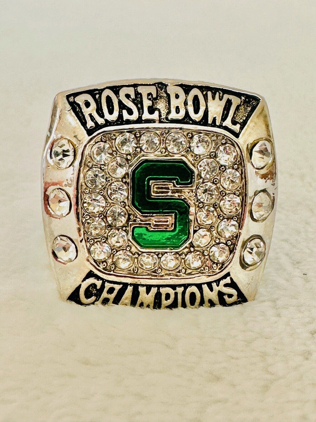2014 Michigan State Spartans Rose Bowl Ring Championship Ring W Box, US Ship - EB Sports Champion&