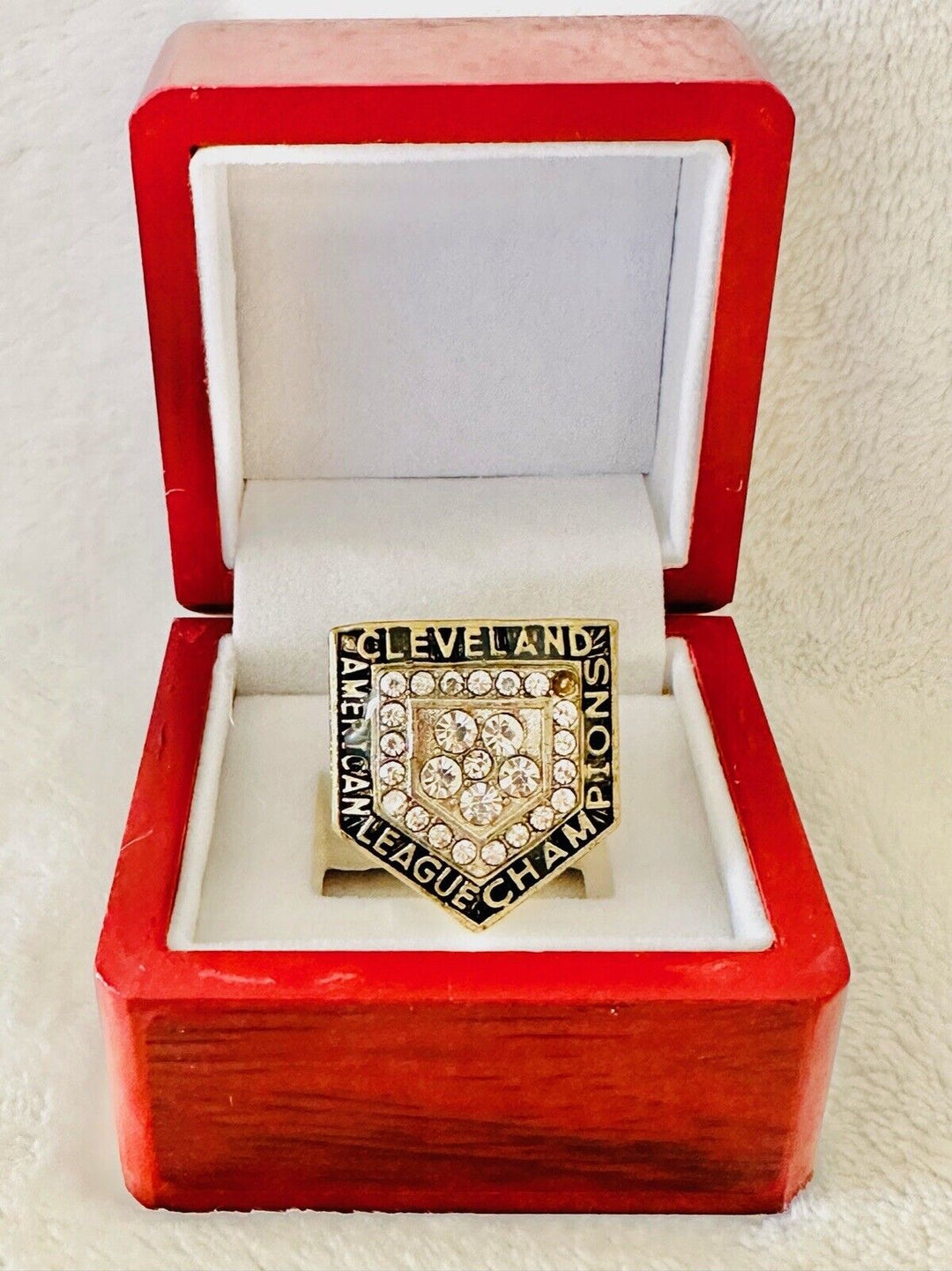 1997 Cleveland Indians NL Championship Ring W Box,  SHIP - EB Sports Champion&