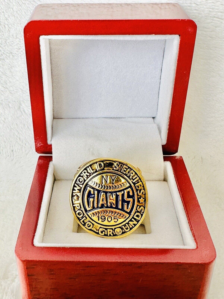 1905 New York Giants World Series Championship Ring W Box,  SHIP - EB Sports Champion&