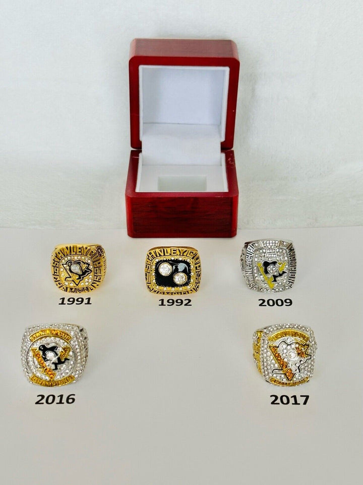 Pittsburgh Penguins 18k GP Championship Ring W Box,  SHIP    PICK YOUR RING - EB Sports Champion&