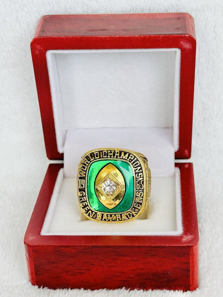 1965 Green Bay Packers Championship Replica Ring W Box, US SHIP - EB Sports Champion&