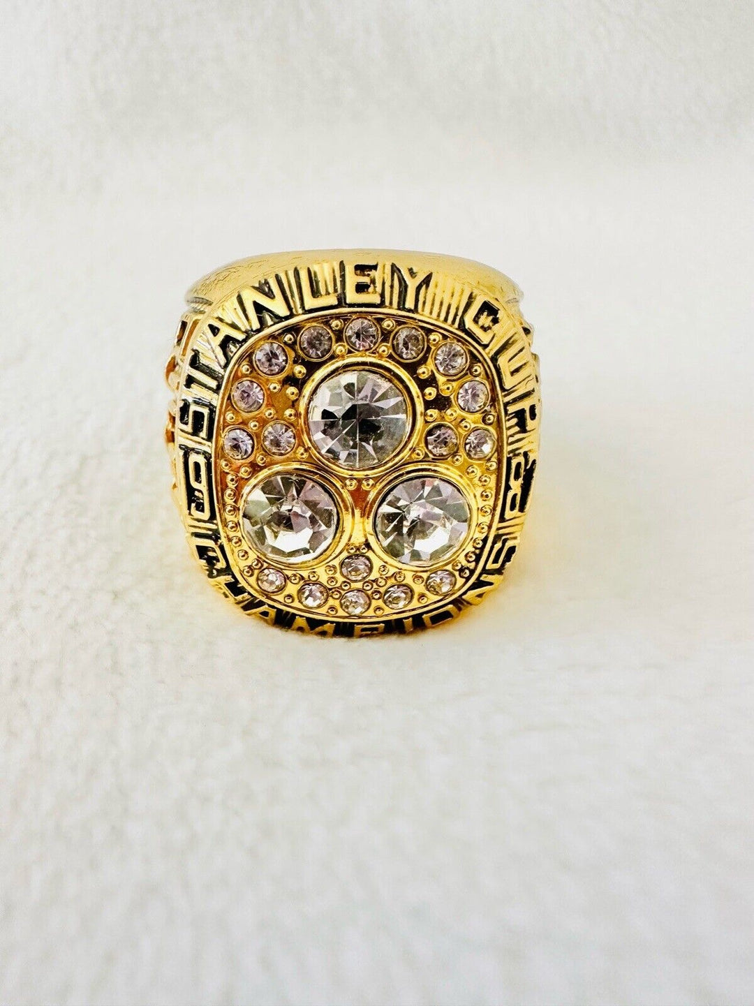 1987 Edmonton Oilers Stanley Cup Championship Ring W Box,  SHIP - EB Sports Champion&