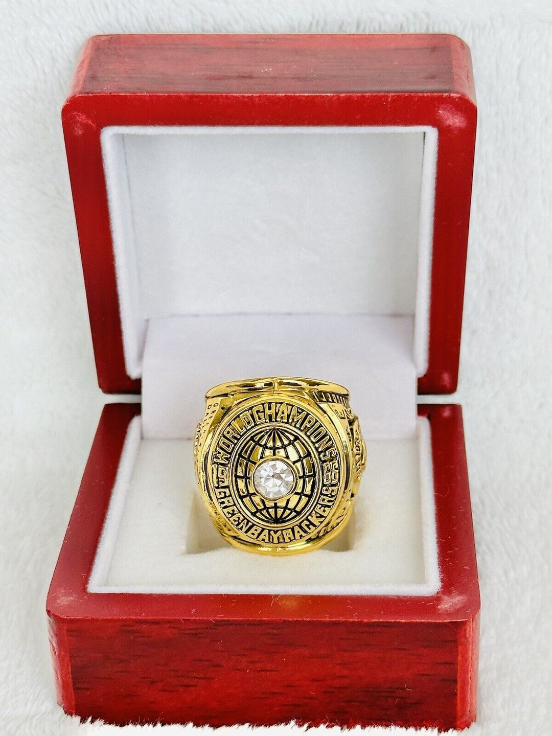 1966 Green Bay Packers Championship Replica Ring W Box, US SHIP - EB Sports Champion&