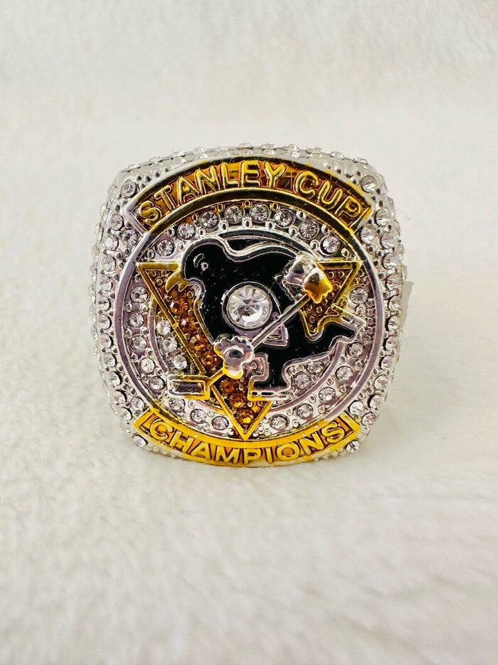 2016 Pittsburgh Penguins  Stanley Cup 18k GP Championship Ring W Box,  SHIP - EB Sports Champion&
