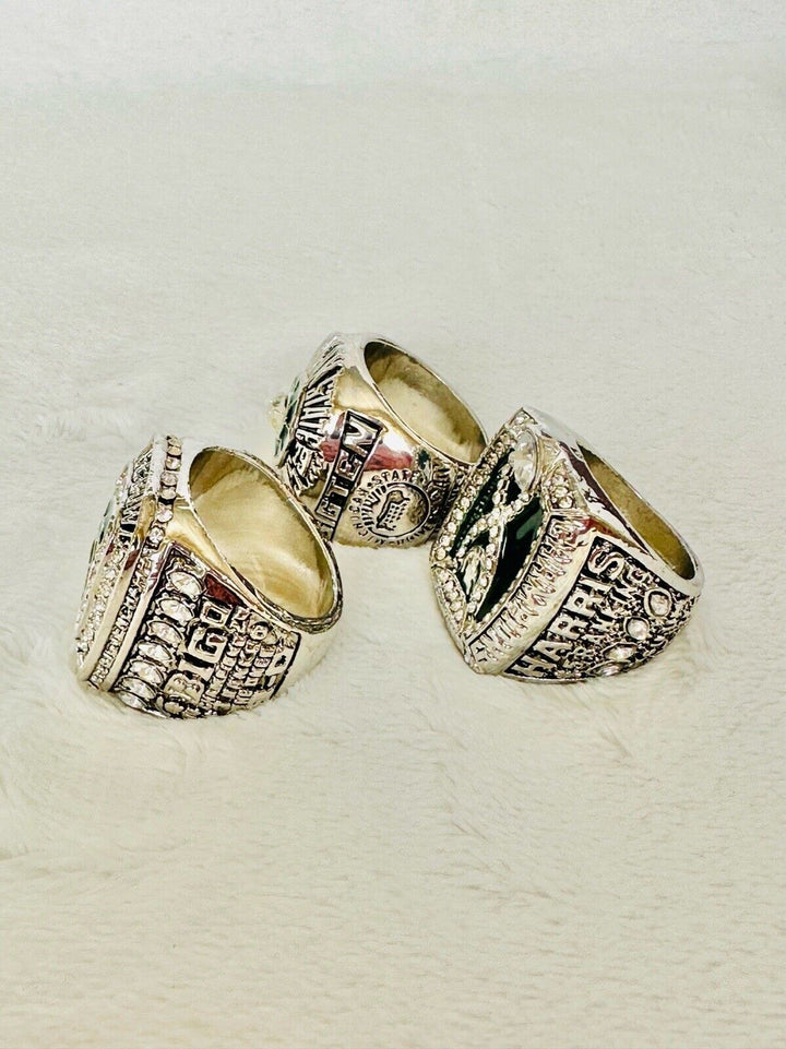 3 PCS Michigan State Spartans Championship Ring Set, US Ship - EB Sports Champion&