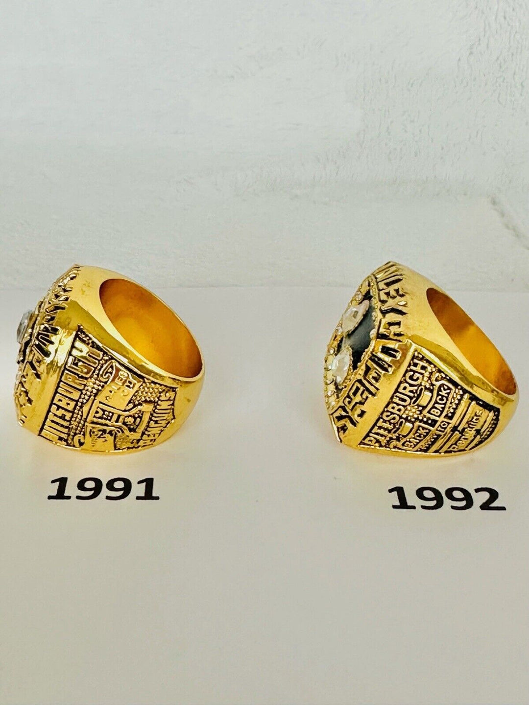 Pittsburgh Penguins 18k GP Championship Ring W Box,  SHIP    PICK YOUR RING - EB Sports Champion&