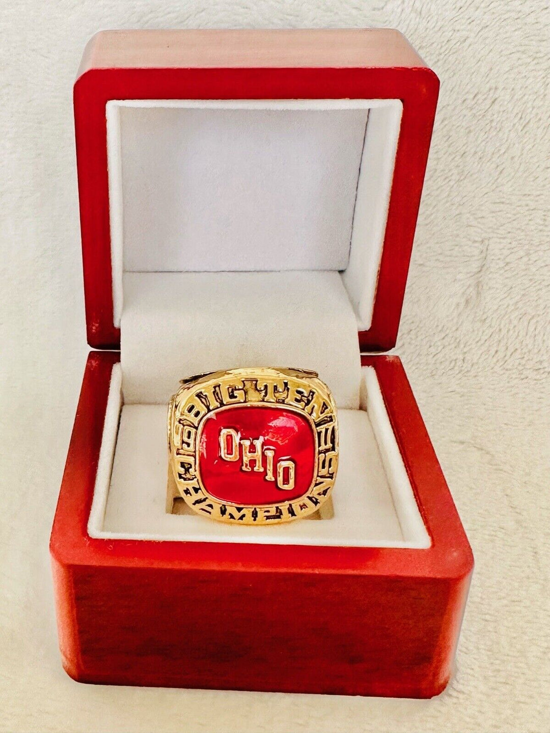1977 Ohio State BIG TEN Championship Ring W Box, US SHIP - EB Sports Champion's Cache