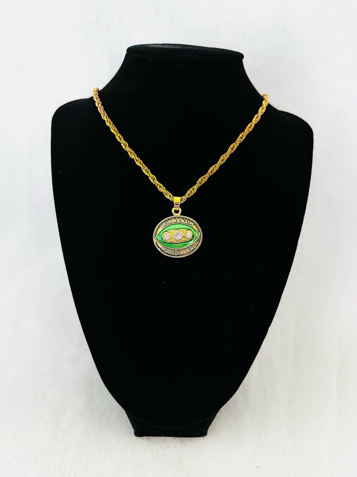 1967 Green Bay Packers Championship Pendant Necklace, US SHIP - EB Sports Champion&