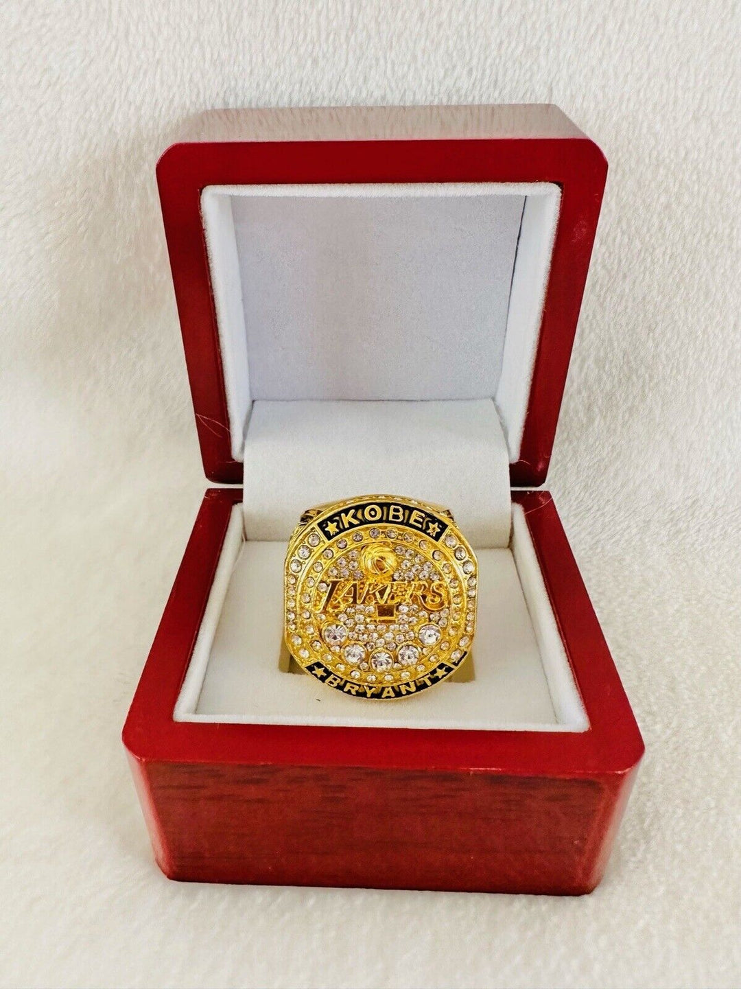 2020 LA Lakers Championship Ring W Box (Black Mamba in Memory of Kobe) - EB Sports Champion's Cache