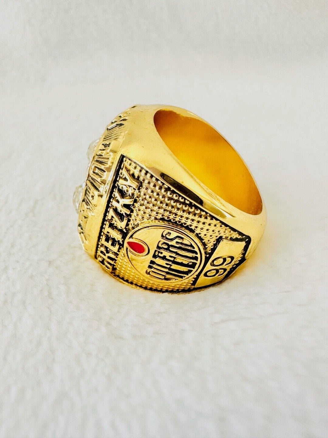 1987 Edmonton Oilers Stanley Cup Championship Ring W Box,  SHIP - EB Sports Champion&