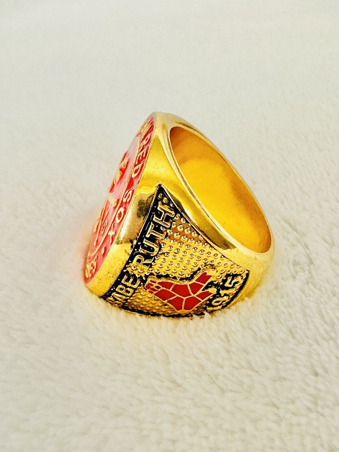 1915 Red Sox World Series 18k Gold Plated Championship Ring W Box,  SHIP - EB Sports Champion&