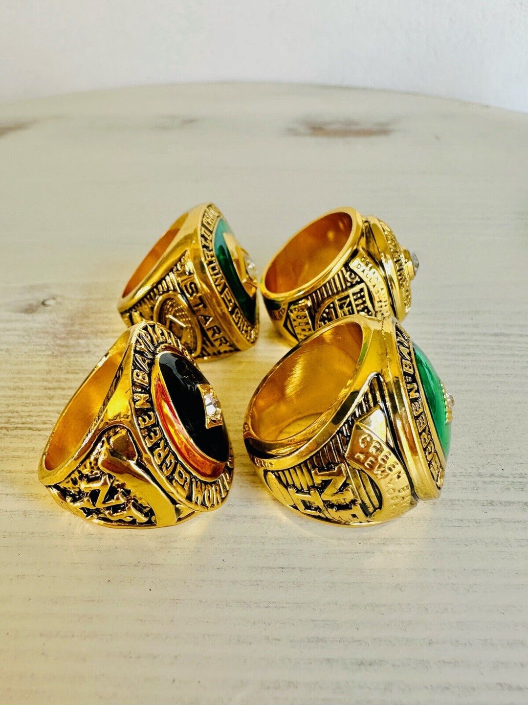4 PCS Green Bay Packers Championship Ring SET, US SHIP 1961/62/65/66 - EB Sports Champion&