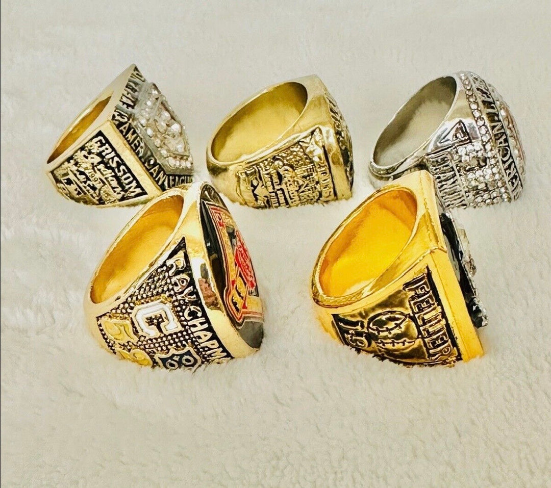 5 PCS Cleveland Indians Championship Ring Set with box, US SHIP
