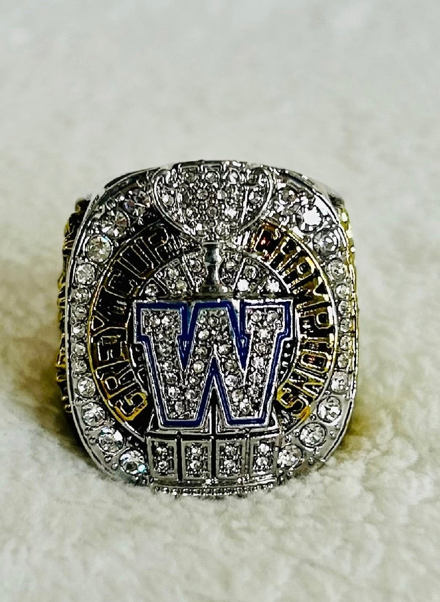 2021 Grey Cup Champions Ring Winnipeg Blue Bombers, Canadian Football