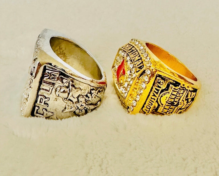 2 PCS Louisville Cardinals College 1986/2013 Basketball Championship Ring Set