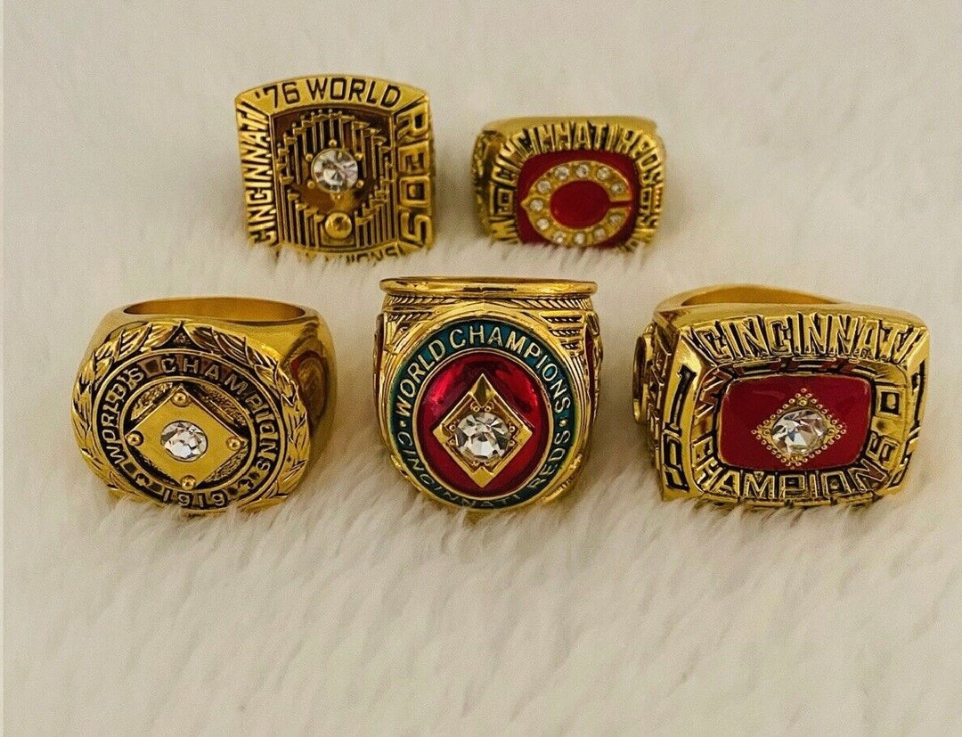 5 PCS CINCINNATI REDS World Series Ring Complete Set with box, US SHIP