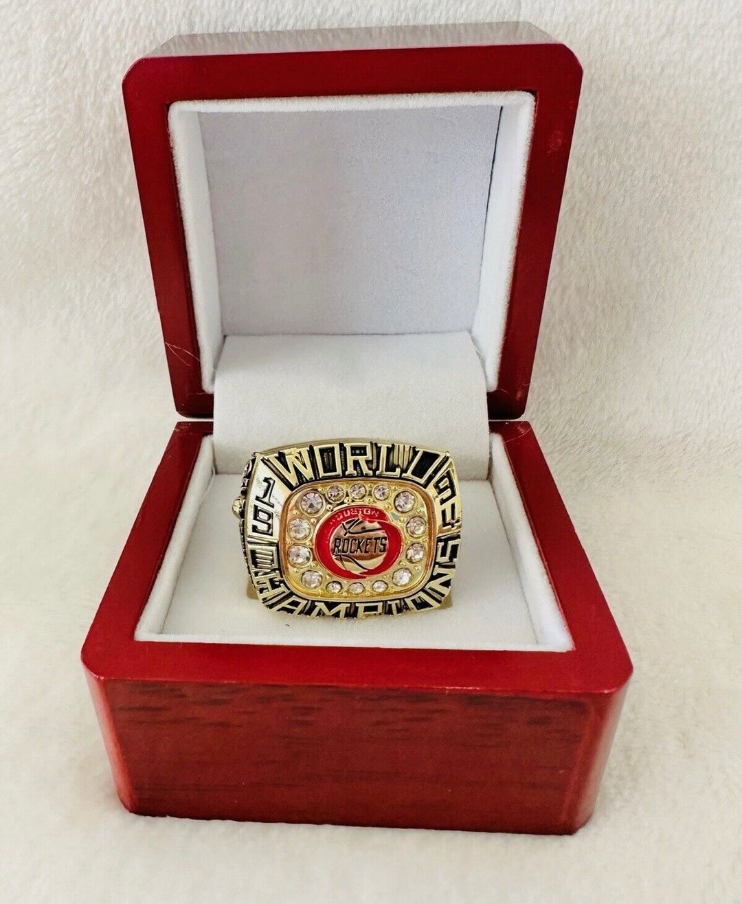 1994 Houston Rockets NBA Championship ring with box, 🇺🇸 SHIP