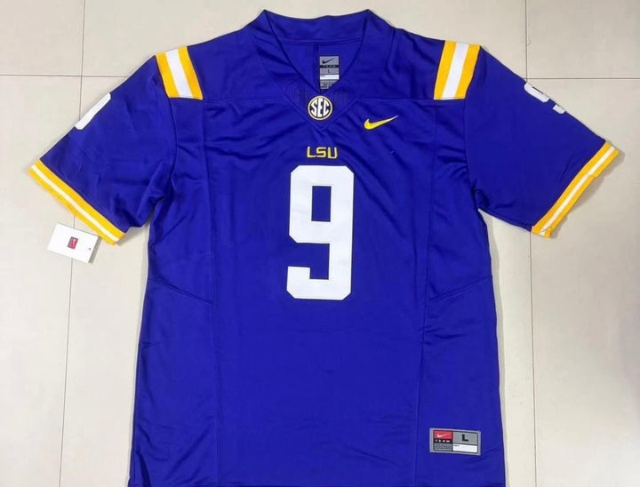 Joe Burrow LSU Tigers Mens Stitched College Jersey Purple