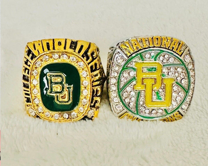 2 PCS Baylor Bears Championship fan Ring Set, US SHIP 2005/21
