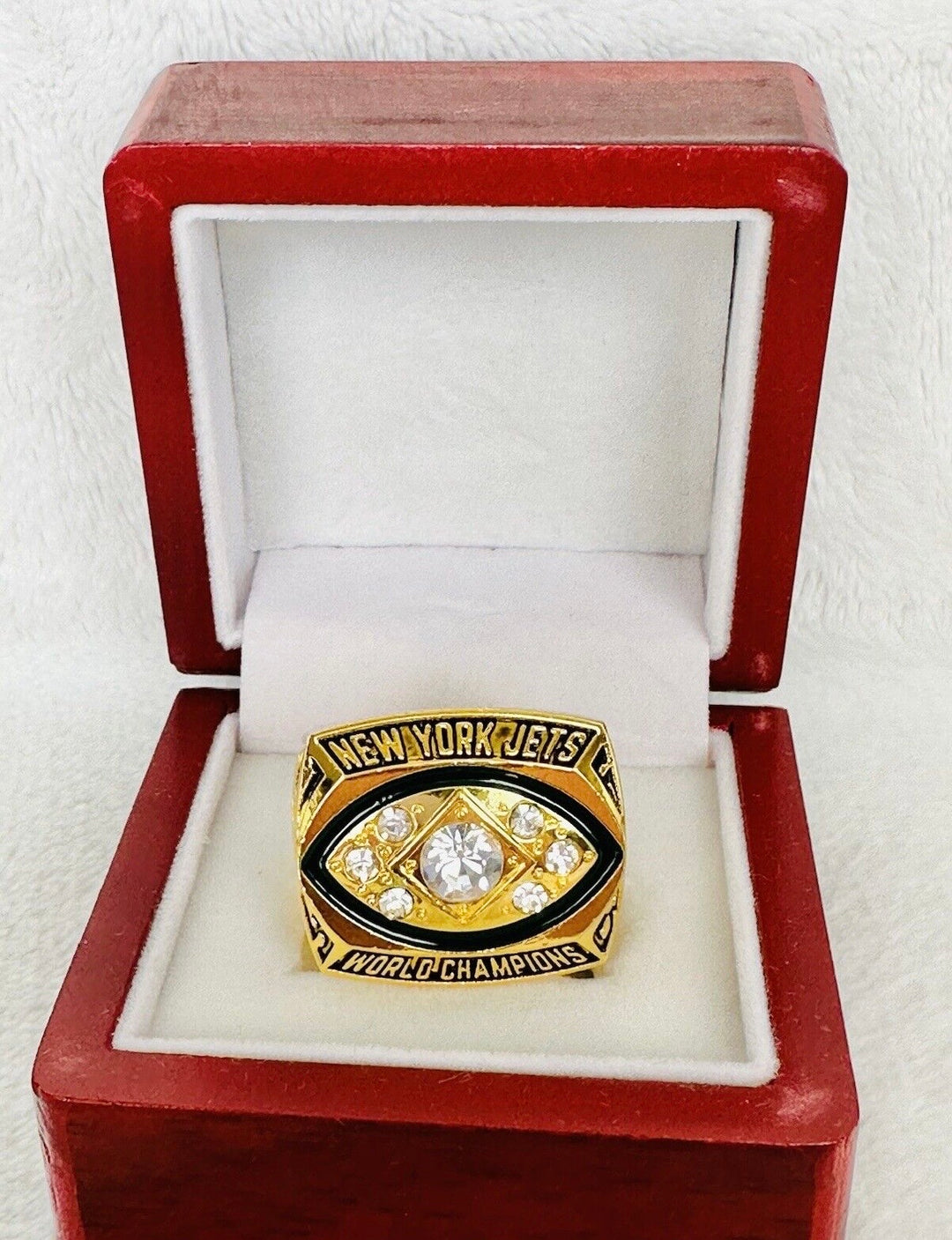 New York Jets 1968 Championship Ring W Box, Namath, US SHIP