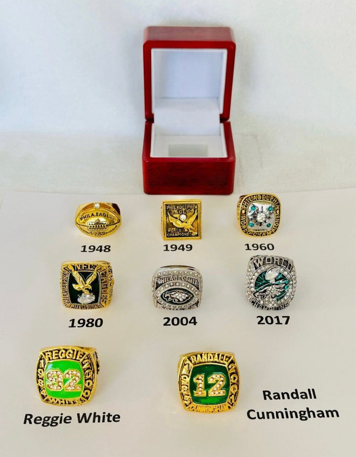 Philadelphia Eagles Championship Ring with box, PICK YOUR RING - EB Sports Championship Rings