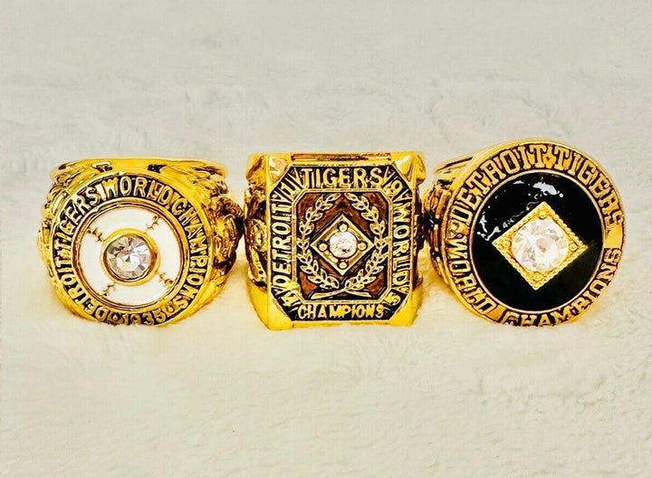 6 PCS Detroit Tigers World Series Championship Ring Set, 🇺🇸 SHIP