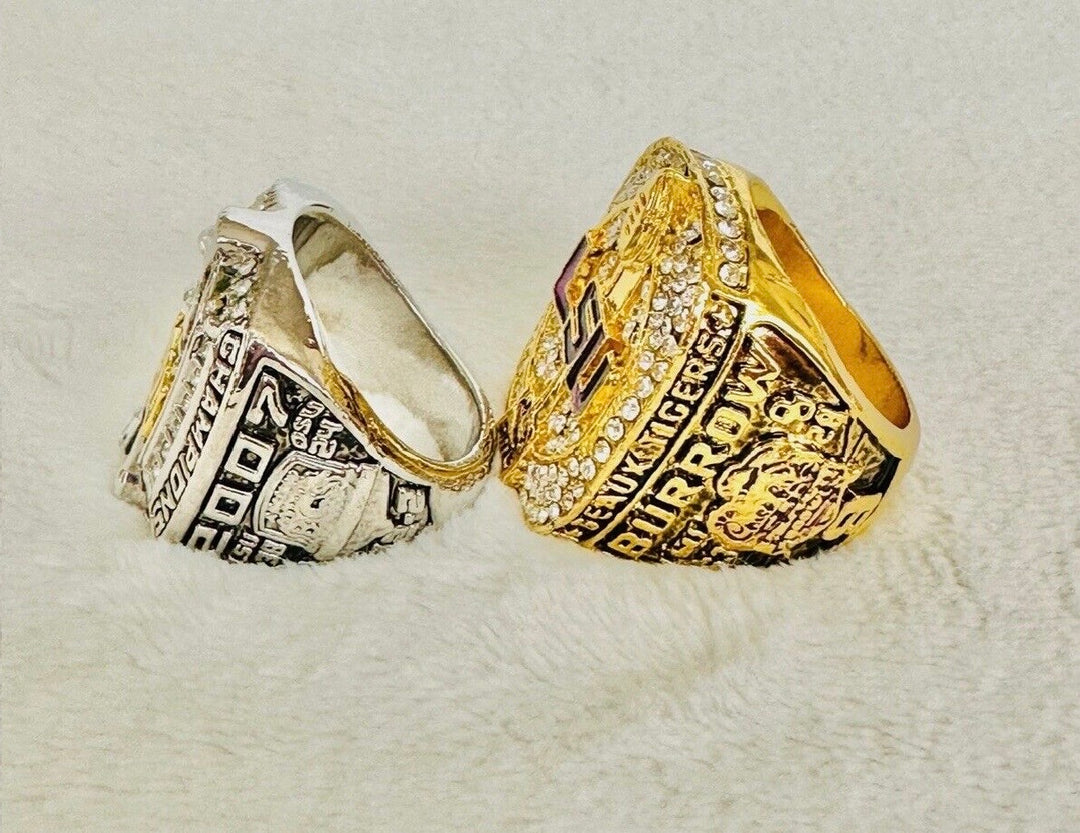 2 PCS LSU Tigers National Championship Ring with box, US SHIP 2007/19