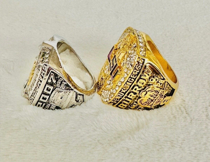 2 PCS LSU Tigers National Championship Ring with box, US SHIP 2007/19