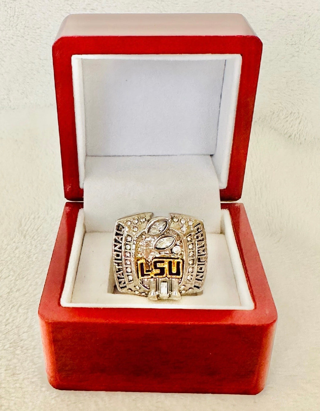 2007 LSU Tigers National Championship Ring with box, US SHIP
