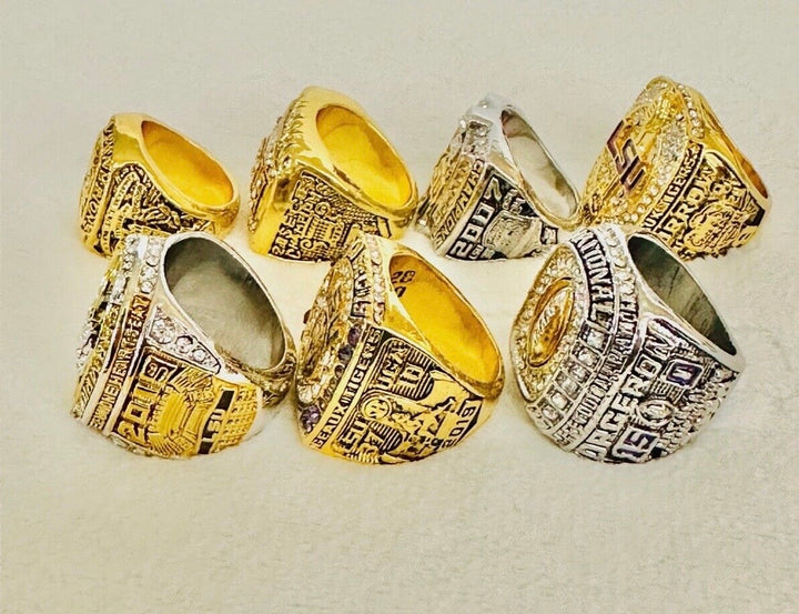 7 PCS LSU Tigers National Championship Ring, US SHIP 1958-2020